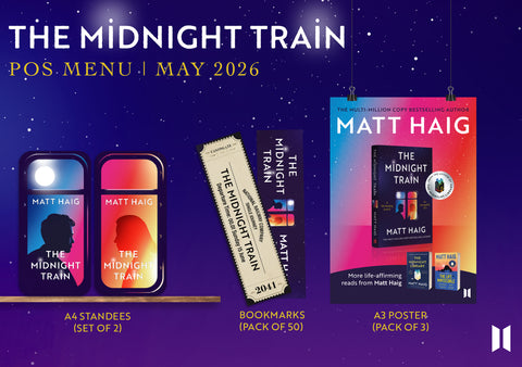 **Only 3 Packs Left** The Midnight Train by Matt Haig Library Display Packs