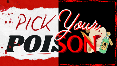 Pick Your Poison – Crime Reading Month Promotion – Display Pack and Goodies